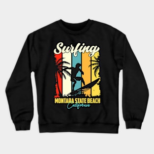 Surfing | Montara State Beach, California Crewneck Sweatshirt